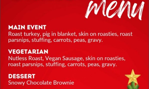 Christmas menu